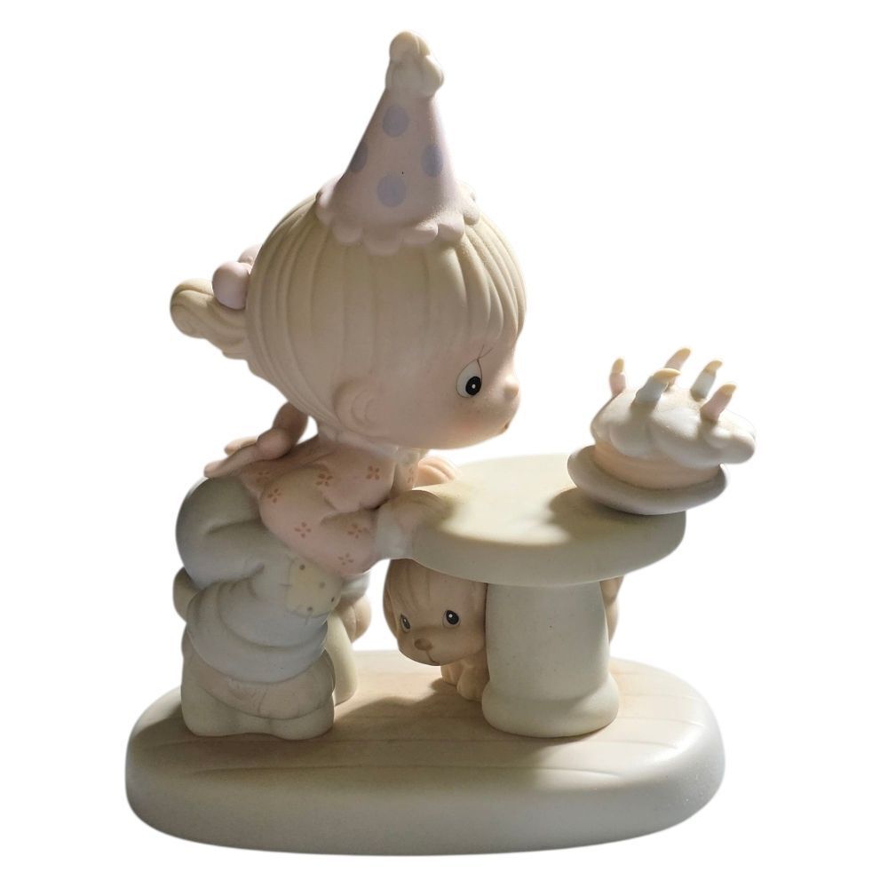Precious Moments Cream and Pink Decor Accent Figurine